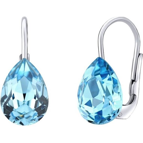 Silvego Strieborné náušnice s modrými Swarovski Crystals 66584734