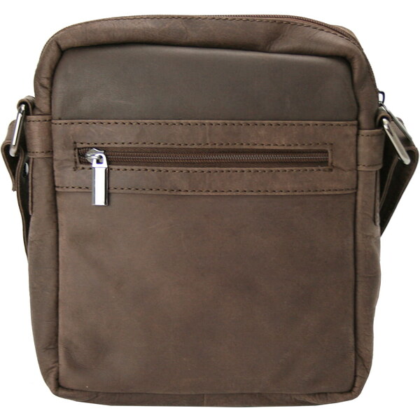 Pánska kožená crossbody taška hnedá - Bellugio Dagomal hnedá 63692705