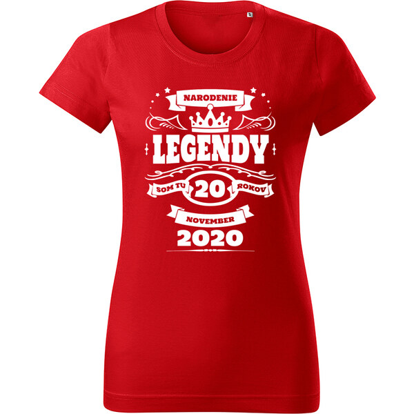 T-ričko Narodenie legendy dámske tričko s vlastným dátumom 20861703