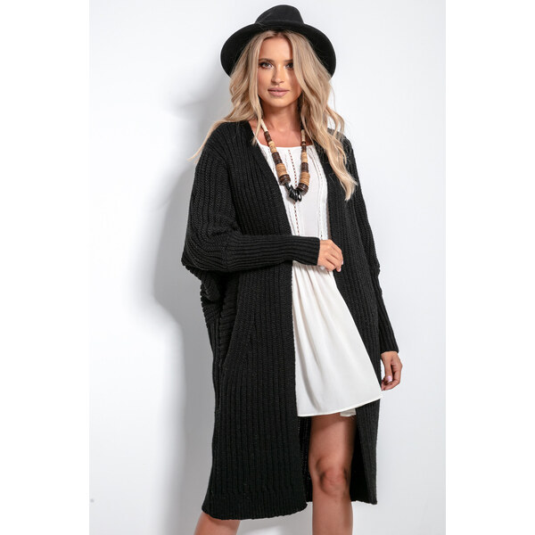 Glara Vlnený cardigan v midi dĺžke 20862376