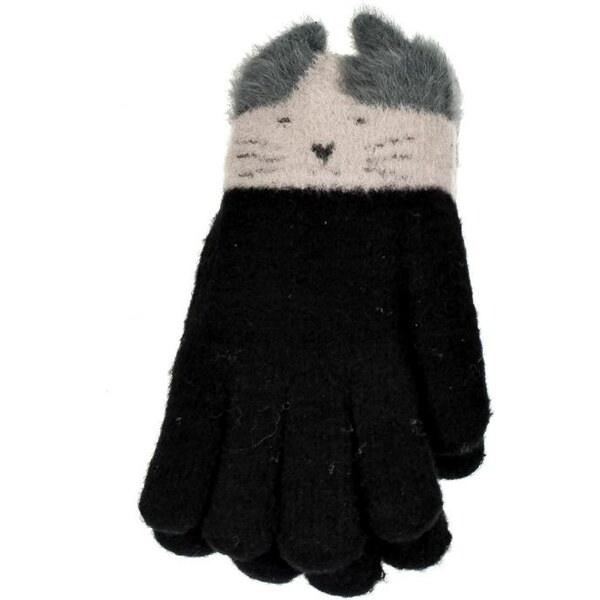 JOHN-C Čierne rukavice NARR 20896580