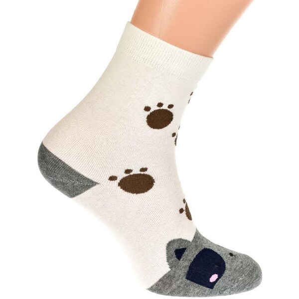 AURA.VIA Biele ponožky RAGA 20923711