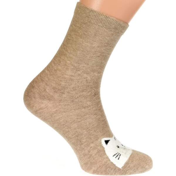 AURA.VIA Svetlo-hnedé ponožky LING 20923729