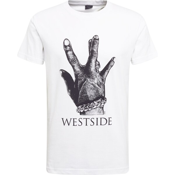 Mister Tee Tričko Westside Connection čierna / biela 65867303