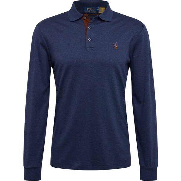 Polo Ralph Lauren Tričko námornícka modrá / hnedá / tmavooranžová 64528432