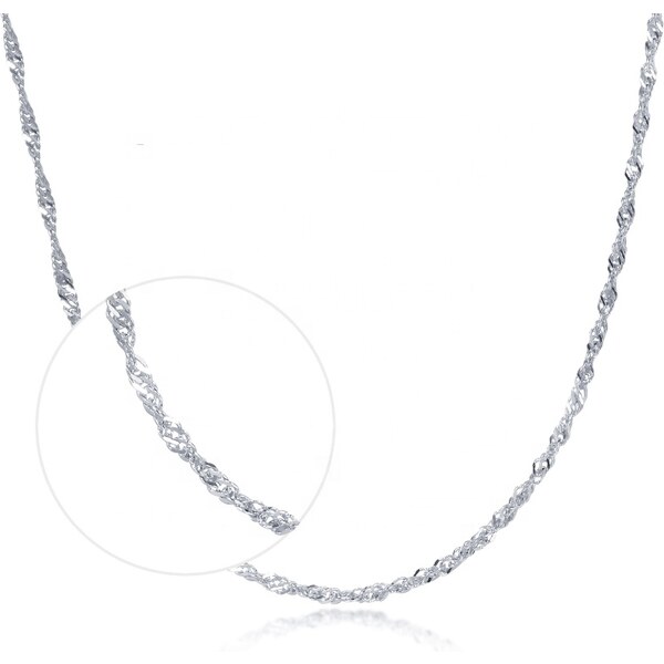 Olivie SINGAPORE TWISTED 40cm strieborná retiazka 4626 20961044