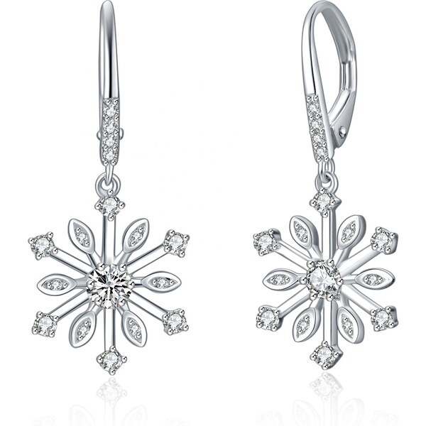 Olivie Strieborné náušnice SNEHOVÁ VLOČKA 4670 21224230