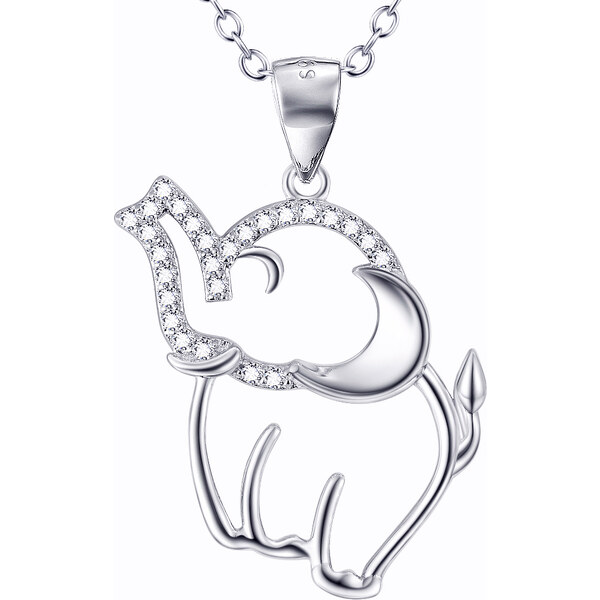 Olivie Strieborný náhrdelník SLON 4676 21224236