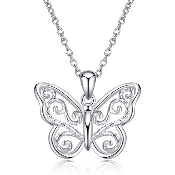 Olivie Strieborný náhrdelník MOTÝĽ 4686 21224246
