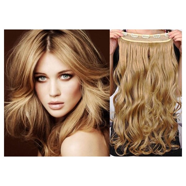 Clipinhair Clip in REMY vlasový pás 63cm vlnitý - prírodná / 21057062