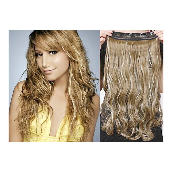 Clipinhair Clip in pás japonský kanekalon 63cm vlnitý - svetlý melír 21057036