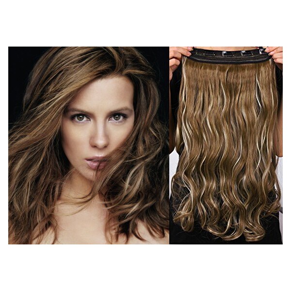 Clipinhair Clip in pás japonský kanekalon 63cm vlnitý - tmavý melír 21057037