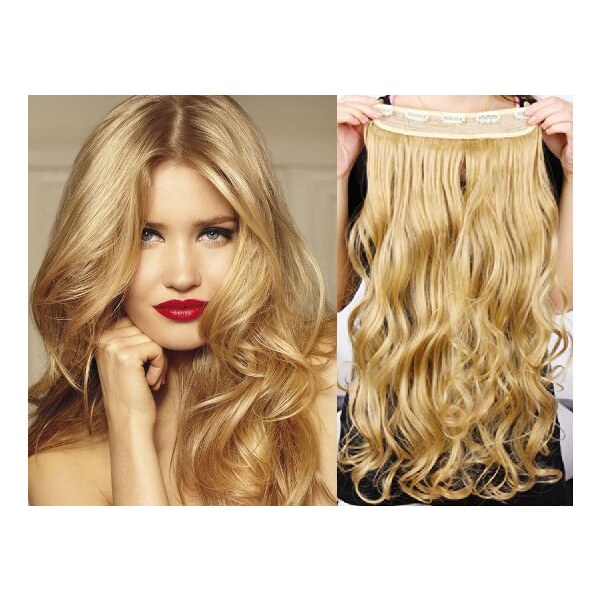 Clipinhair Clip in REMY vlasový pás 63cm vlnitý - prírodné blond 21057067