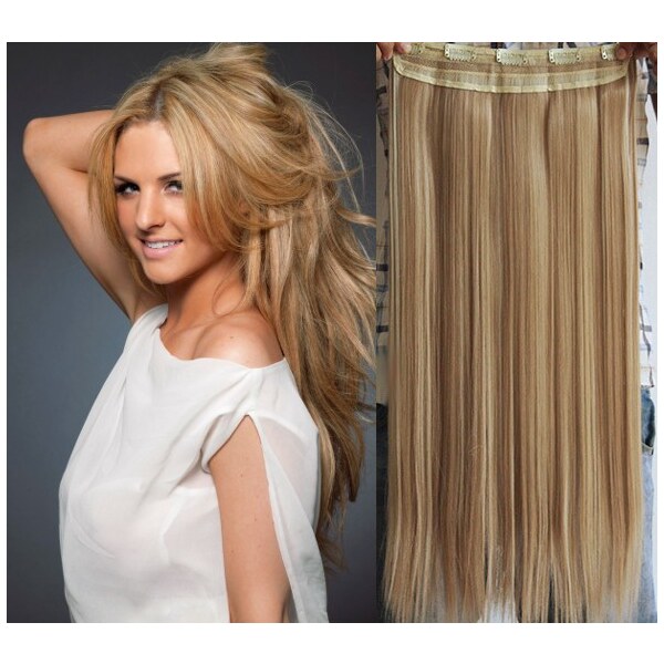 Clipinhair Clip in pás japonský kanekalon 63cm rovný - prírodná / 21057048