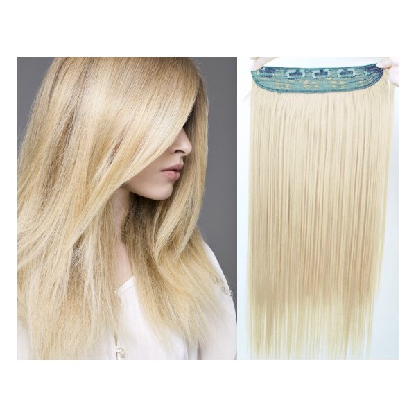 Clipinhair Clip in REMY vlasový pás 63cm rovný - platina 21057091