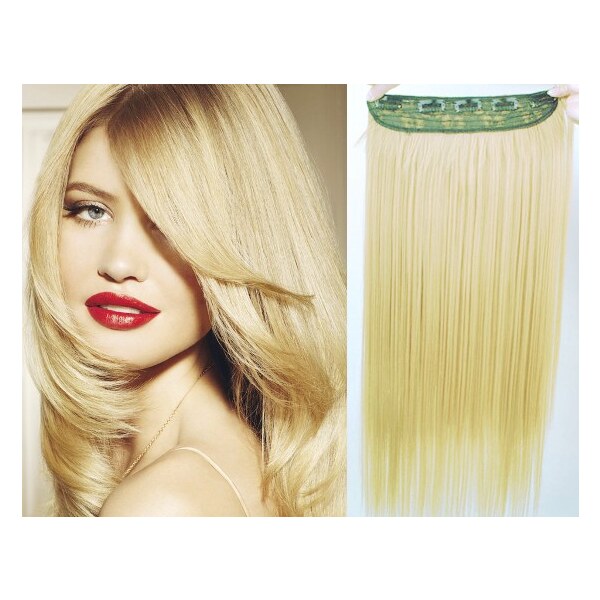 Clipinhair Clip in REMY vlasový pás 63cm rovný - najsvetlejšia blond 21057092
