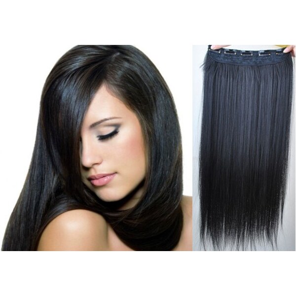 Clipinhair Clip in REMY vlasový pás 63cm rovný - čierna 21057098