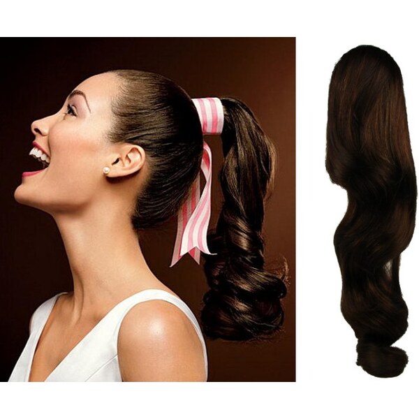 Clipinhair CLIP IN COP VLNITÝ 100% ĽUDSKÉ REMY VLASY 60CM - TMAVO 21057160