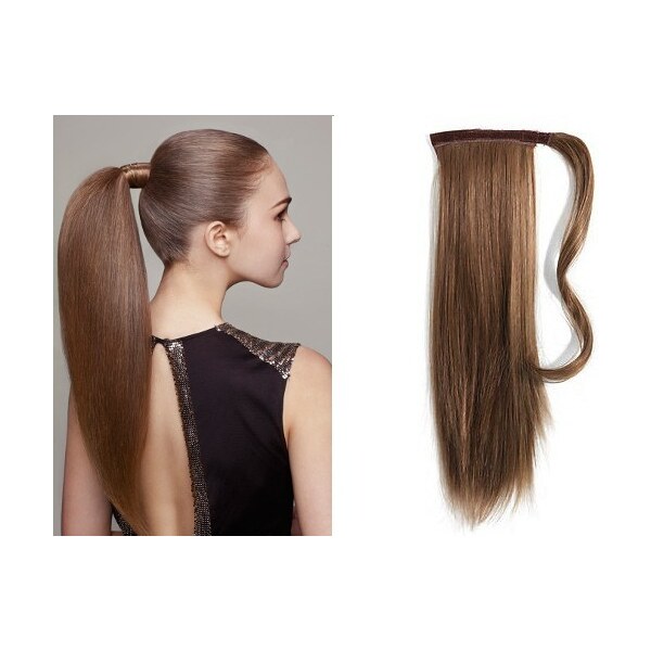 Clipinhair CLIP IN COP 100% ĽUDSKÉ REMY VLASY 60CM - STREDNE HNEDÉ 21057186