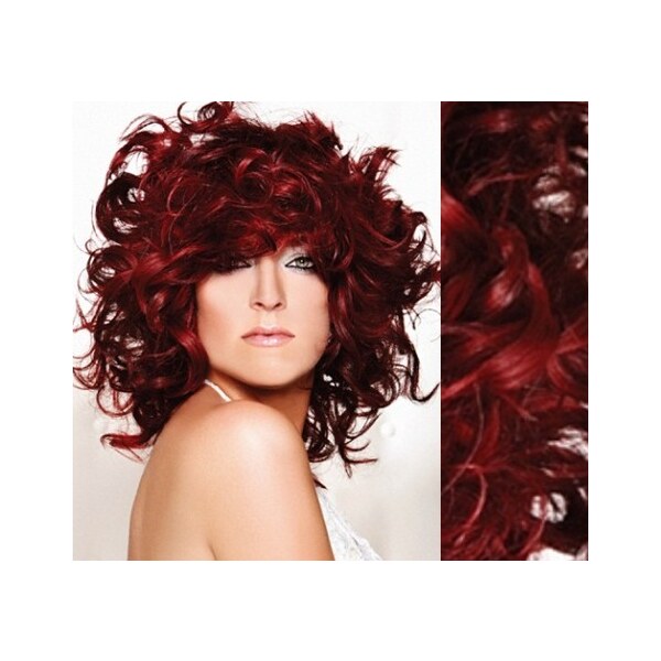 Clipinhair Clip in kučeravé vlasy 100% ľudské REMY 53cm - medená 21057233