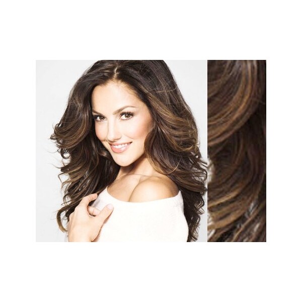 Clipinhair Clip in vlnité vlasy pravé ľudské REMY 53cm - stredne hnedá 21057348