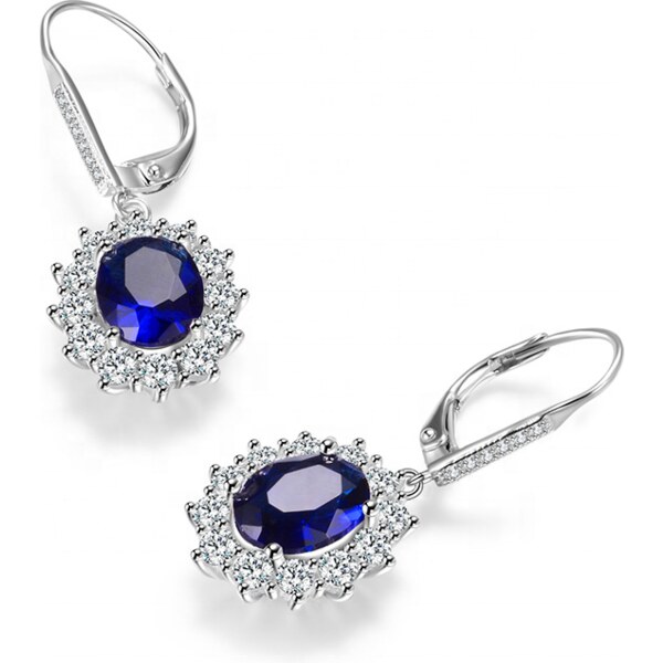 Olivie Zafírové strieborné náušnice 4734 21224294