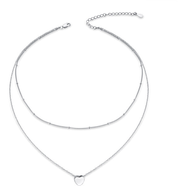 Olivie Strieborný náhrdelník SRDIEČKO 4740 21224298