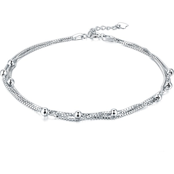 Olivie Strieborná retiazka na nohu TRIO 4752 21224311