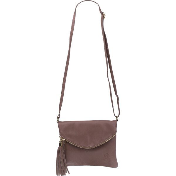 Hnedá kožená talianska crossbody kabelka Tina Taupe NovaKabelka.sk 62468939