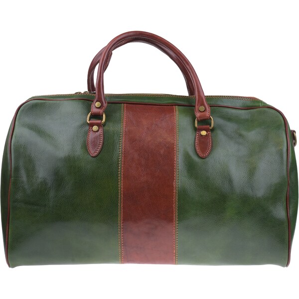 Kožená cestovná taška Galba Verde Marrone zelená NovaKabelka.sk 21174027