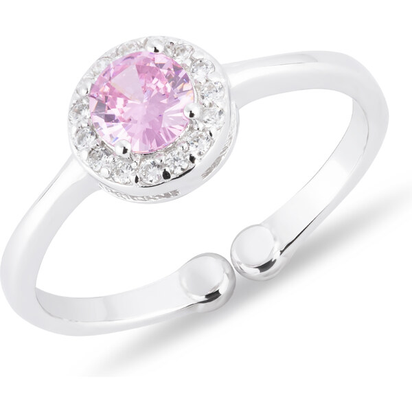 Olivie Detský prstienok RUŽOVÝ ZIRKÓN nastaviteľný 4724 21224284