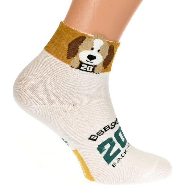 AURA.VIA Biele ponožky BEBG 21201855