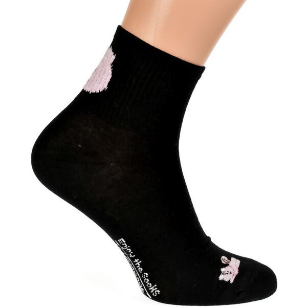 AURA.VIA Čierne ponožky ENJO 46150757