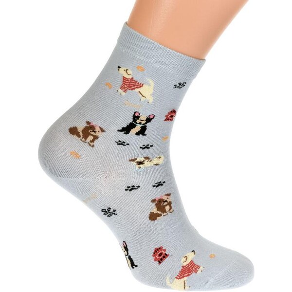 AURA.VIA Svetlo-modré ponožky MUIS 21201882