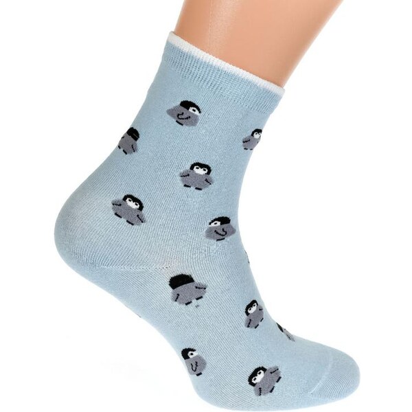 AURA.VIA Modrá ponožky ISS 61114875