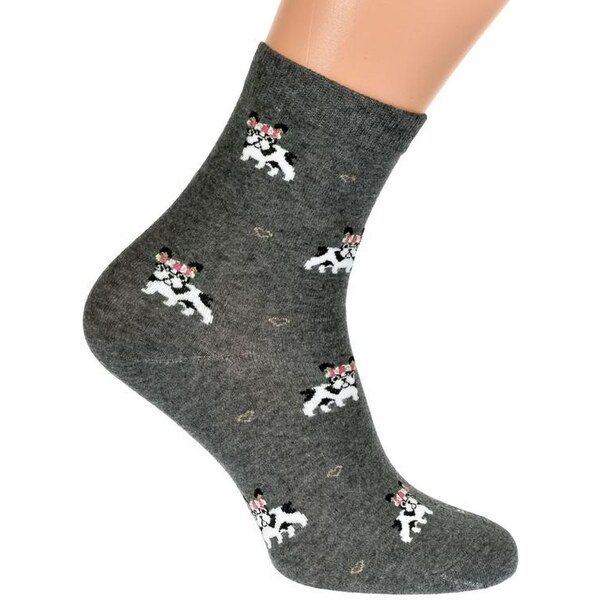 AURA.VIA Tmavo-sivé ponožky MUIS 21201880