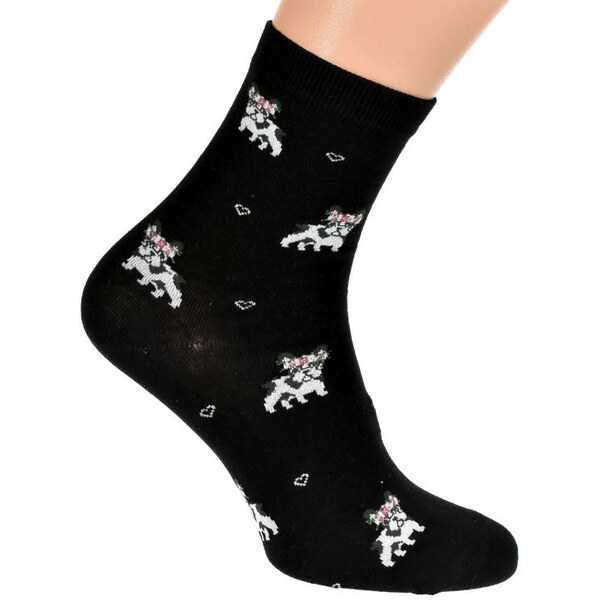 AURA.VIA Čierne ponožky MUIS 21201881