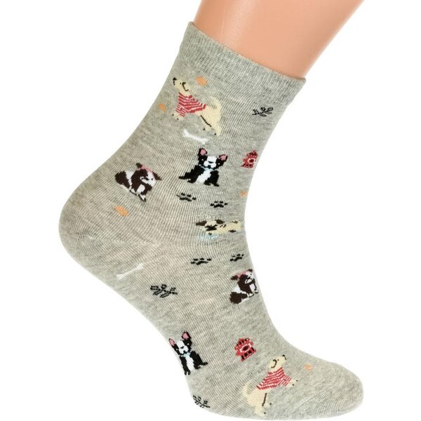 AURA.VIA Sivé ponožky MUIS 21201879