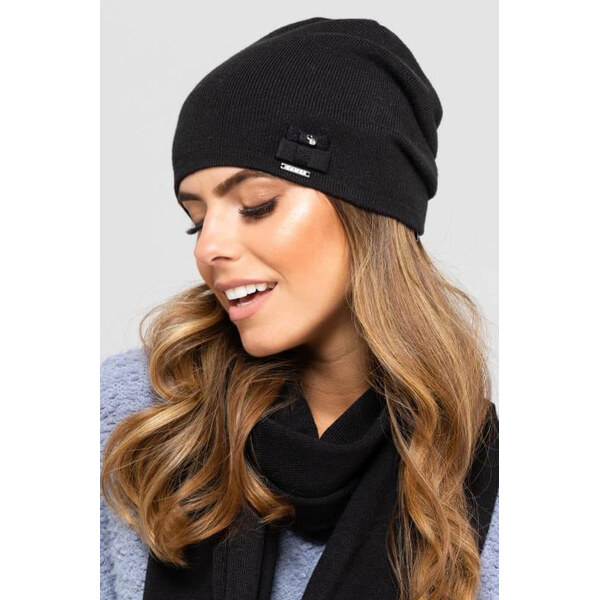 Kamea Čierna elegantná čiapka na jeseň a zimu Indiana, Farba čierna 66321654