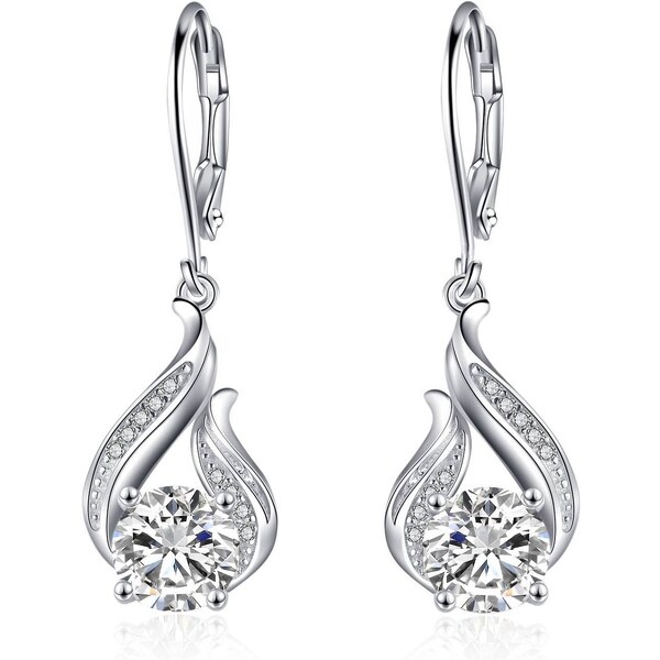 Olivie Strieborné náušnice TRBLIETAVÁ KVAPKA 4681 21224241