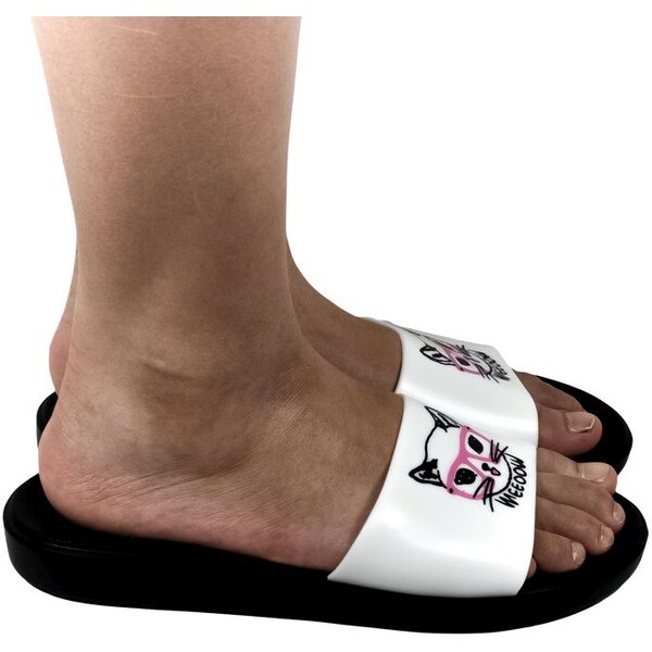 WINK Dámske biele šľapky MEE 21222707