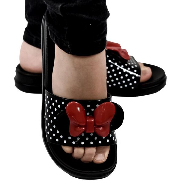 WINK Detské čierne šľapky BUTTERS 21222717