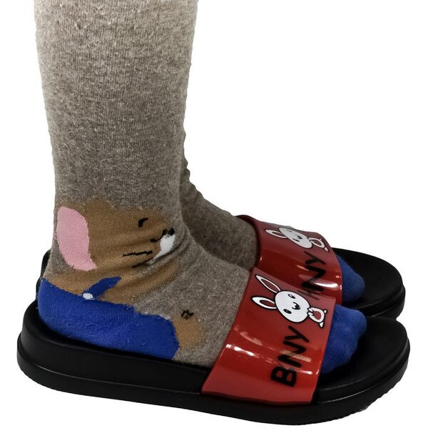 WINK Detské červené šľapky BNY 21222739