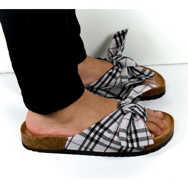 COMER Dámske sivé šľapky KARIO 21222767