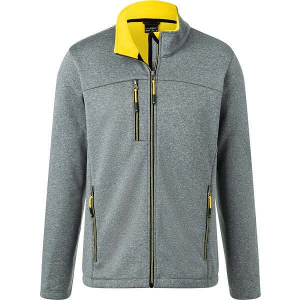 Daiber James & Nicholson Pánska 2 vrstvová softshellová bunda sivý 62676233