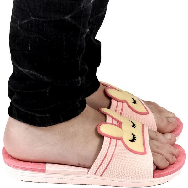 JOHN-C Detské svetlo-ružové šľapky REBI 21227768