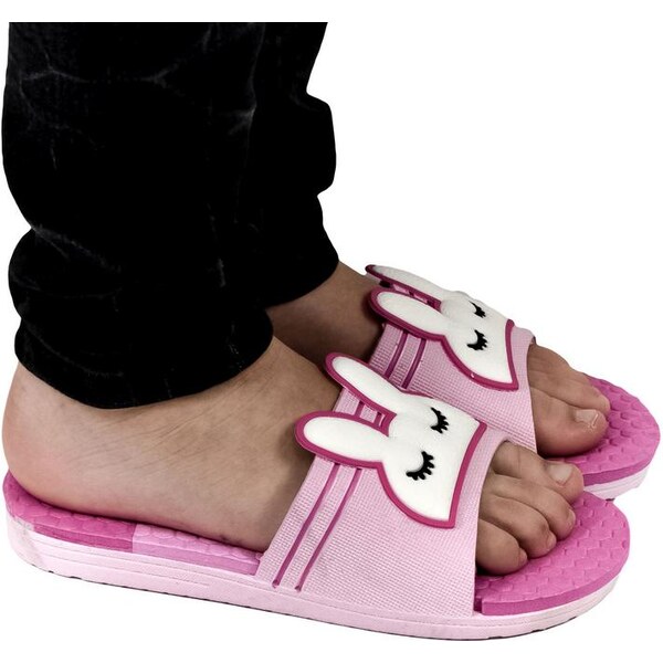 JOHN-C Detské ružové šľapky REBI 21227769