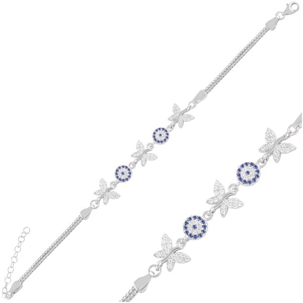 Olivie Strieborný motýlie náramok 4817 21240074