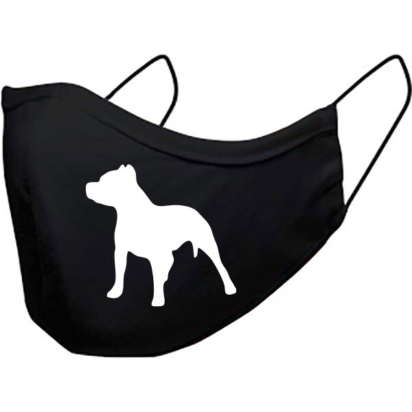 T-ričko Americký stafordšírsky teriér - pes, ochranné rúško 3-vrstvové 21243732