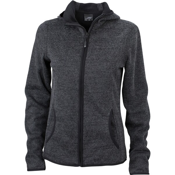 Daiber James & Nicholson Dámská pletená fleecová mikina s kapucí James 62676246